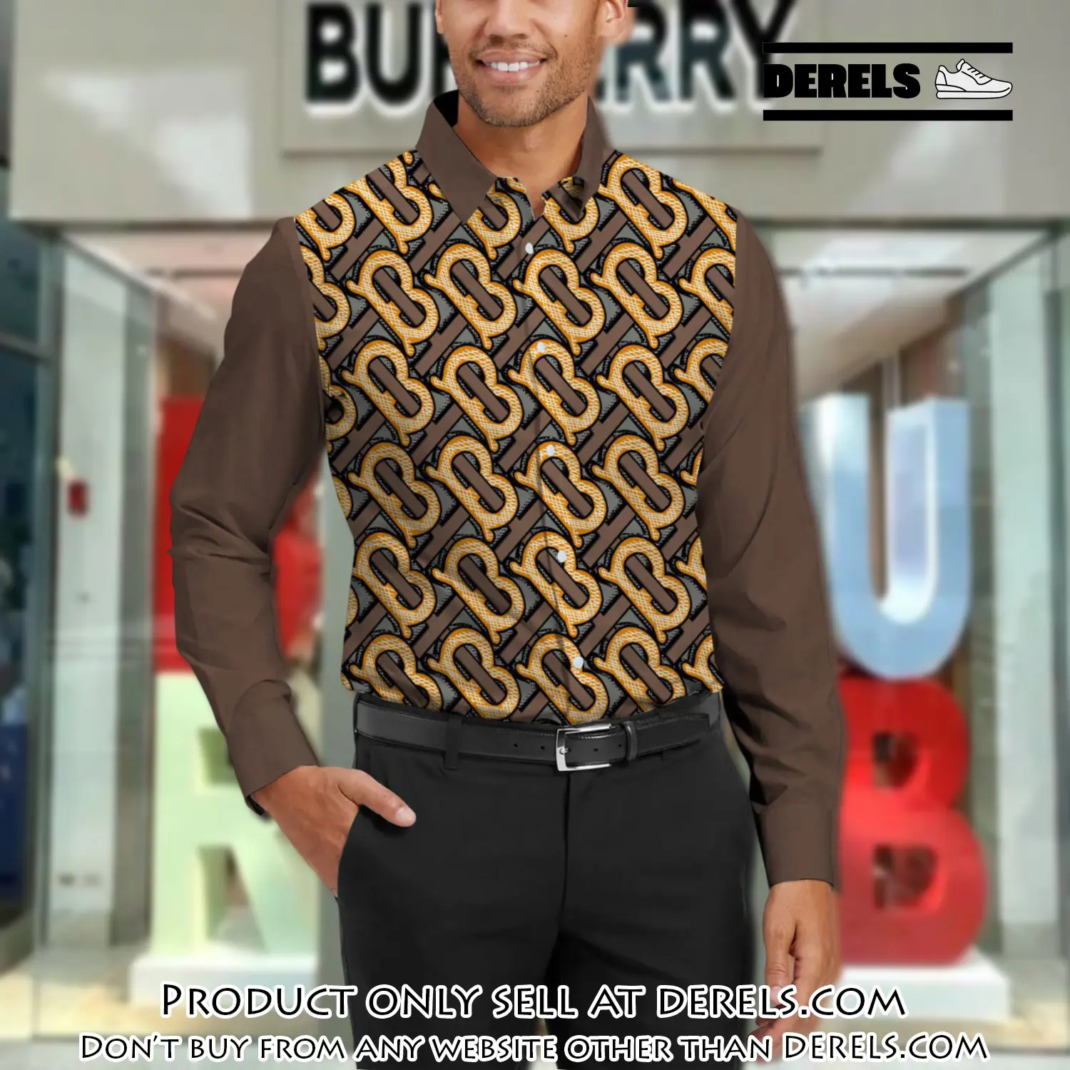 Burberry long sleeves button down shirt for elegant men lsb1016 dr3038168